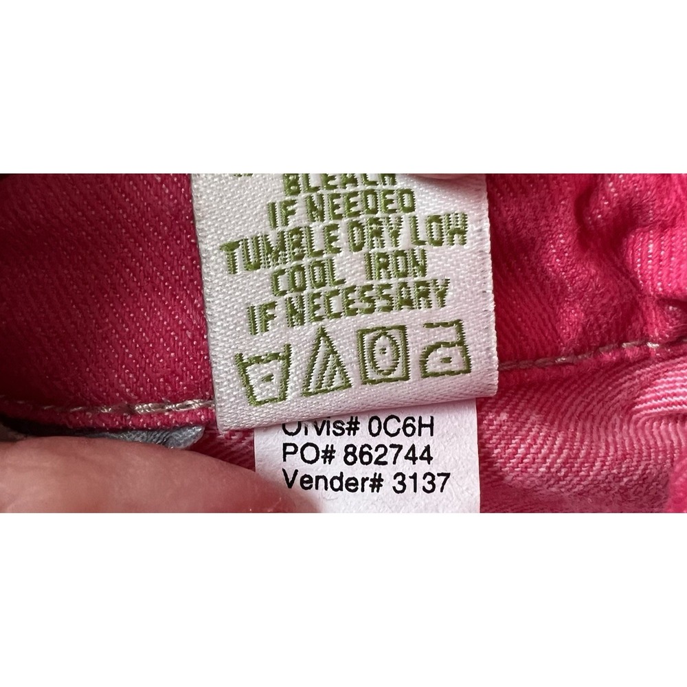 Orvis Women's Jacket Size 12 Hot Pink Denim Cotton Spandex Full Zip Coat - Picture 7 of 13